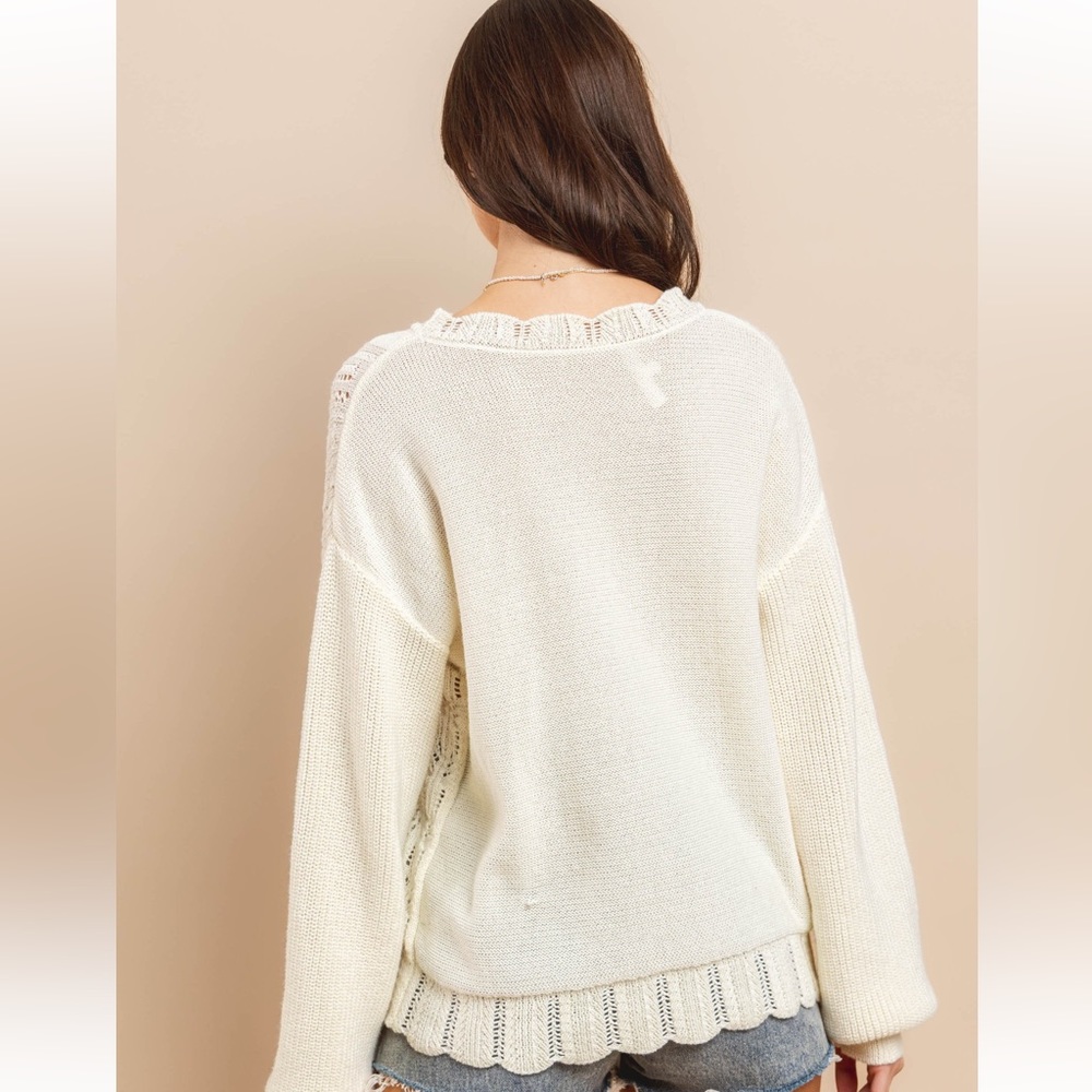 41 Boho Embroidery Sweater Top - Picture 4 of 6
